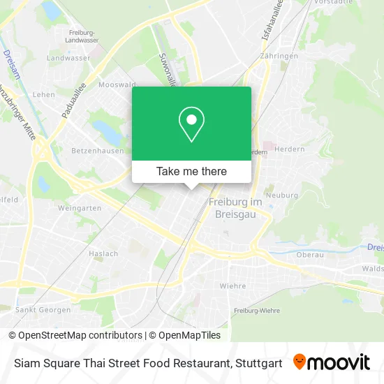 Карта Siam Square Thai Street Food Restaurant
