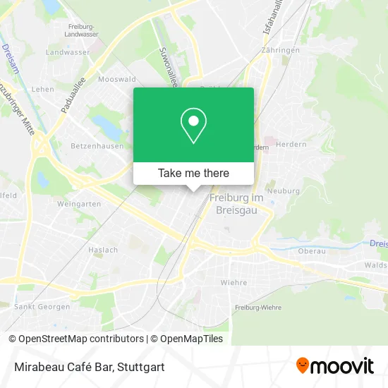 Карта Mirabeau Café Bar