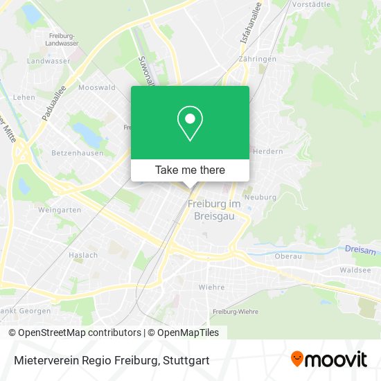 Mieterverein Regio Freiburg map
