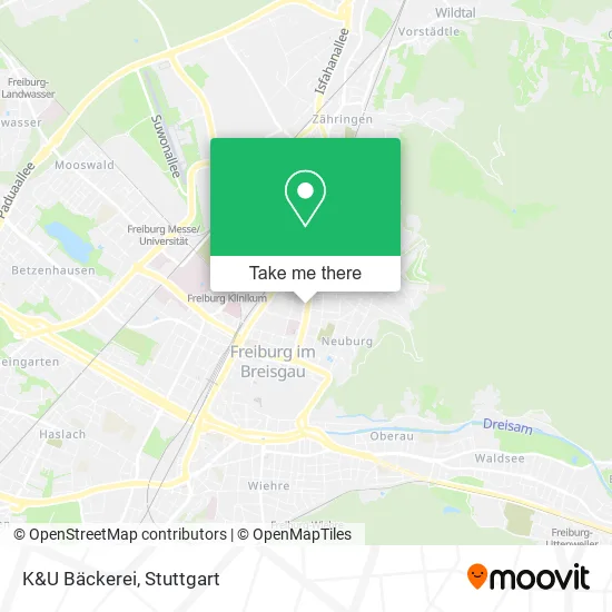 Карта K&U Bäckerei