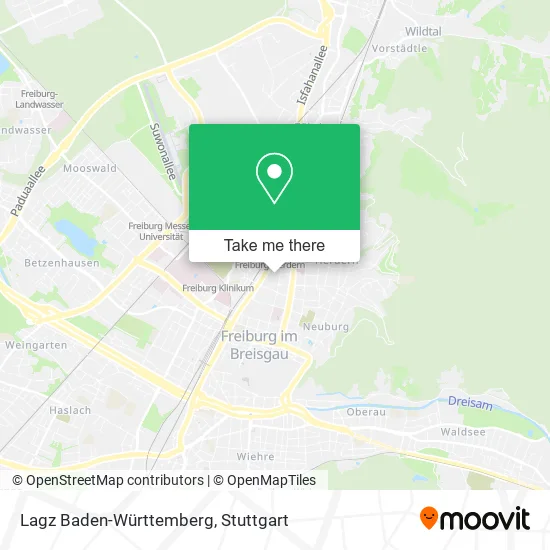 Карта Lagz Baden-Württemberg