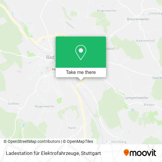 Карта Ladestation für Elektrofahrzeuge