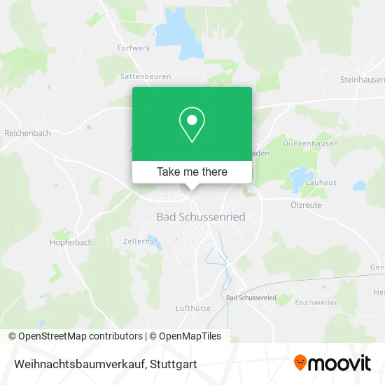 Карта Weihnachtsbaumverkauf