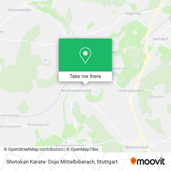 Shotokan Karate- Dojo Mittelbiberach map