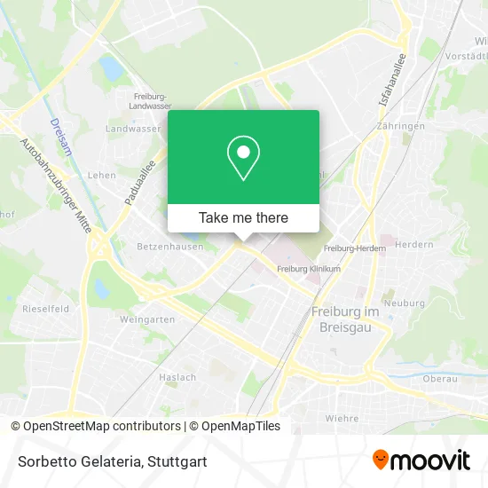Карта Sorbetto Gelateria