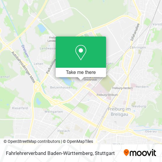 Fahrlehrerverband Baden-Württemberg map
