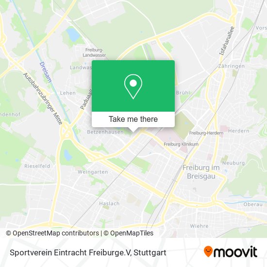 Sportverein Eintracht Freiburge.V map