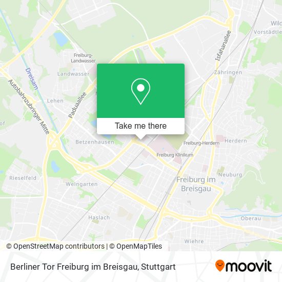 Карта Berliner Tor Freiburg im Breisgau