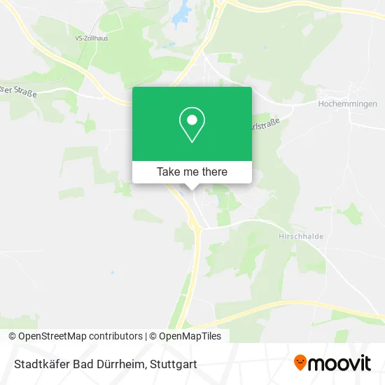 Карта Stadtkäfer Bad Dürrheim