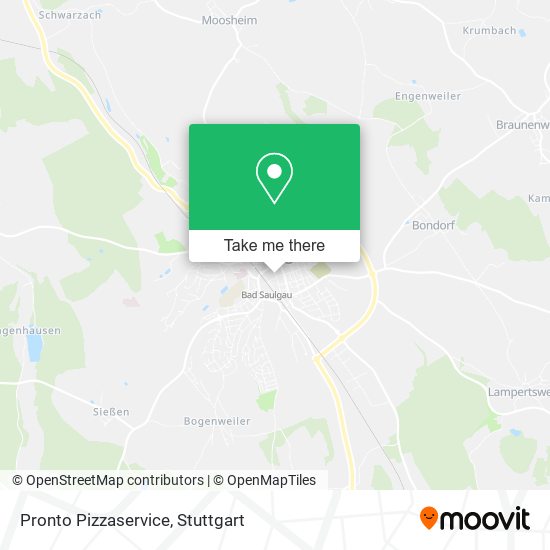 Карта Pronto Pizzaservice