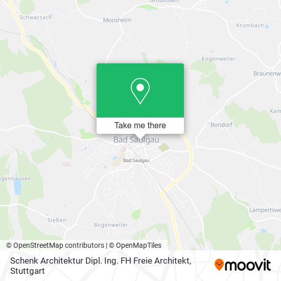 Schenk Architektur Dipl. Ing. FH Freie Architekt map