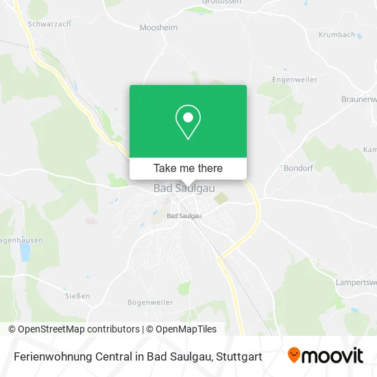 Карта Ferienwohnung Central in Bad Saulgau