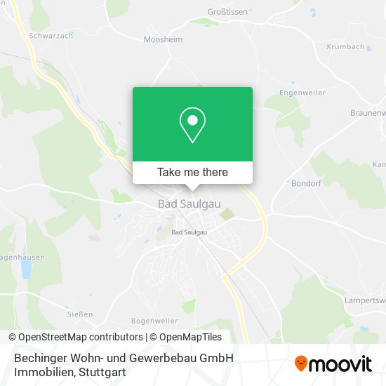 Карта Bechinger Wohn- und Gewerbebau GmbH Immobilien