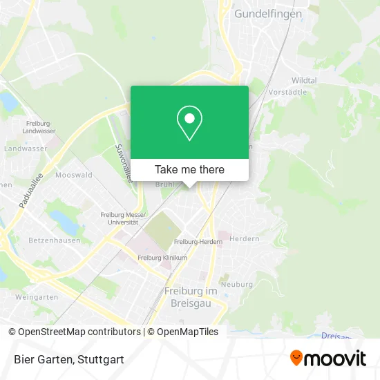 Карта Bier Garten