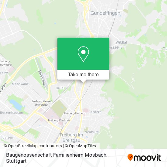 Baugenossenschaft Familienheim Mosbach map