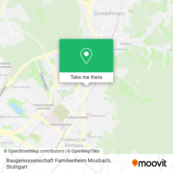 Карта Baugenossenschaft Familienheim Mosbach