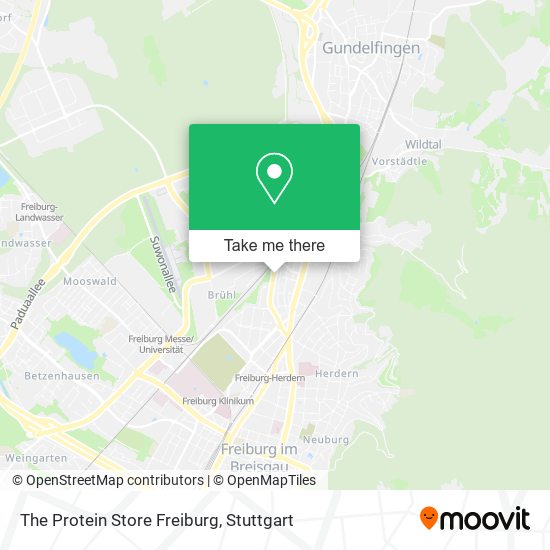 The Protein Store Freiburg map
