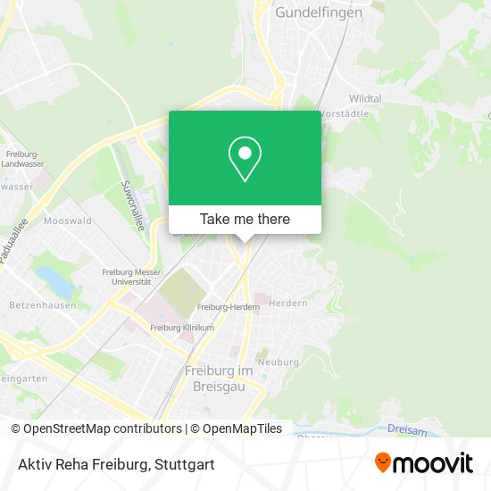 Aktiv Reha Freiburg map