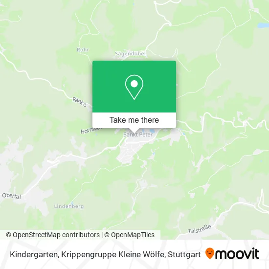 Карта Kindergarten, Krippengruppe Kleine Wölfe