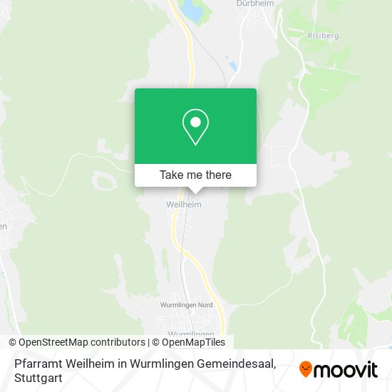 Pfarramt Weilheim in Wurmlingen Gemeindesaal map