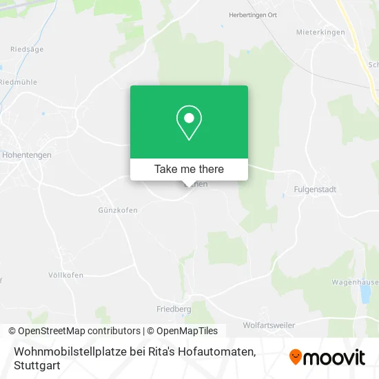 Карта Wohnmobilstellplatze bei Rita's Hofautomaten