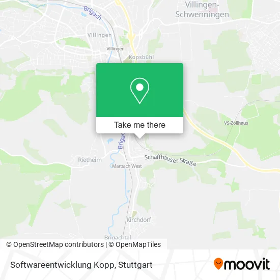 Карта Softwareentwicklung Kopp