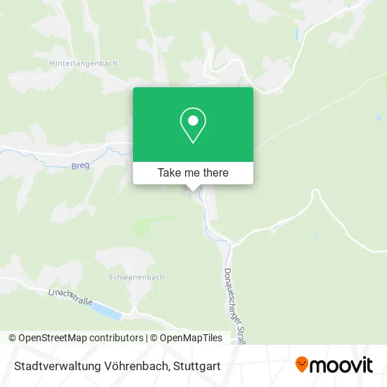 Карта Stadtverwaltung Vöhrenbach