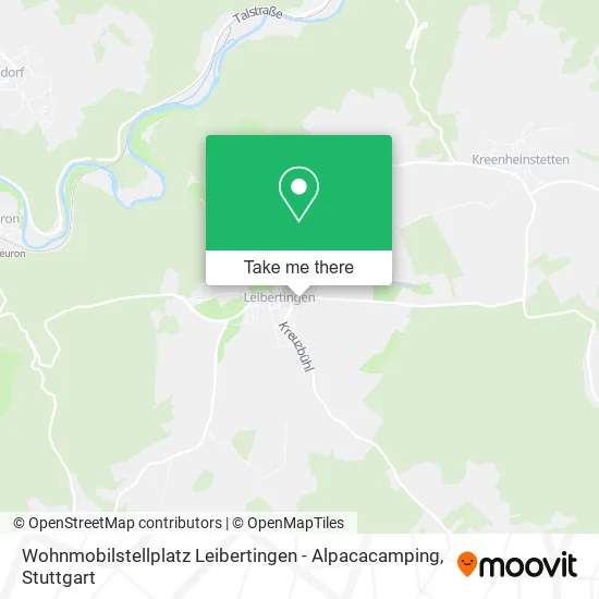 Карта Wohnmobilstellplatz Leibertingen - Alpacacamping
