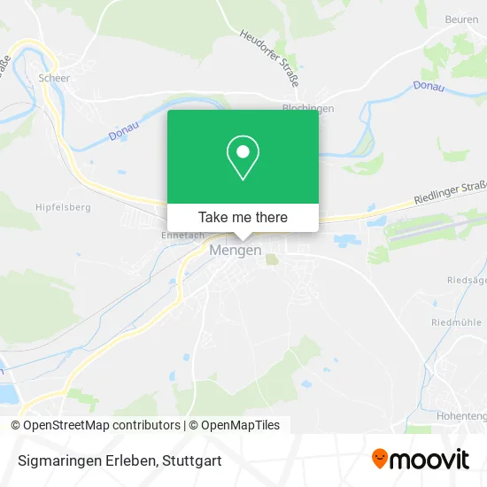 Карта Sigmaringen Erleben