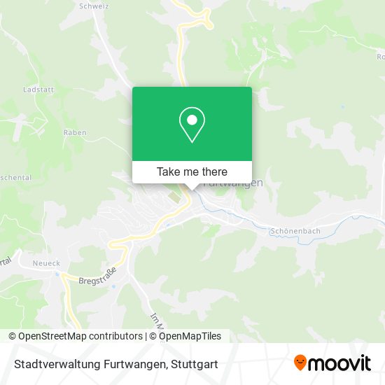 Stadtverwaltung Furtwangen map