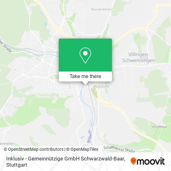 Inklusiv - Gemeinnützige GmbH Schwarzwald-Baar map