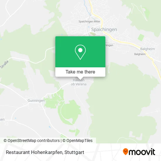 Карта Restaurant Hohenkarpfen