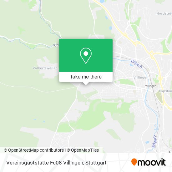 Vereinsgaststätte Fc08 Villingen map