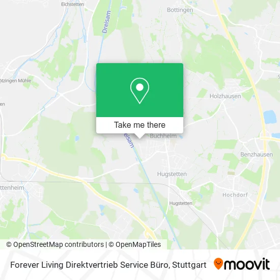 Карта Forever Living Direktvertrieb Service Büro