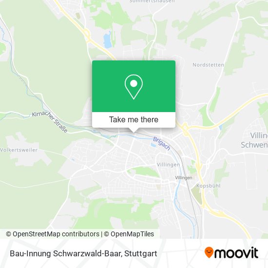 Bau-Innung Schwarzwald-Baar map