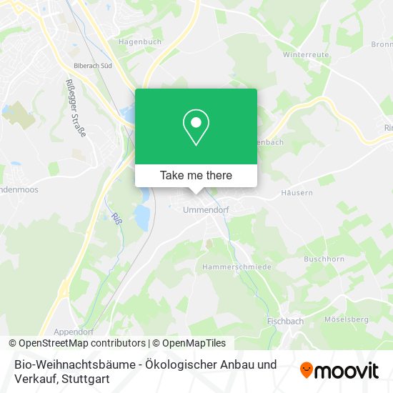 Bio-Weihnachtsbäume - Ökologischer Anbau und Verkauf map