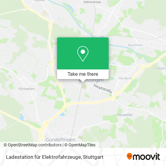 Карта Ladestation für Elektrofahrzeuge
