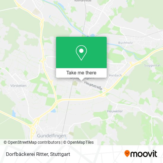 Dorfbäckerei Ritter map