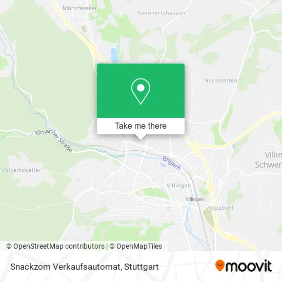 Карта Snackzom Verkaufsautomat