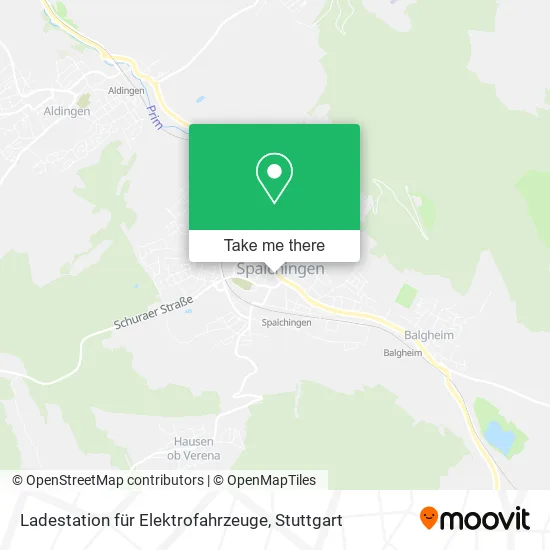 Карта Ladestation für Elektrofahrzeuge