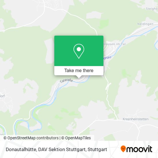 Donautalhütte, DAV Sektion Stuttgart map