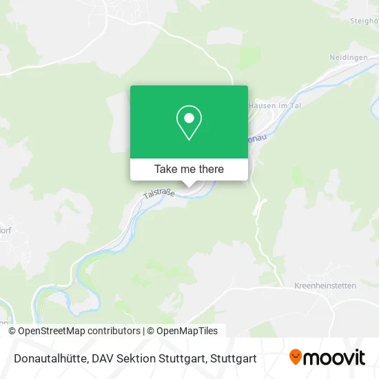 Карта Donautalhütte, DAV Sektion Stuttgart