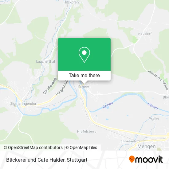Карта Bäckerei und Cafe Halder