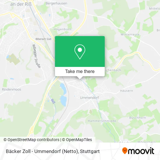 Карта Bäcker Zoll - Ummendorf (Netto)