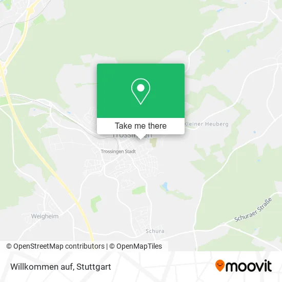 Карта Willkommen auf
