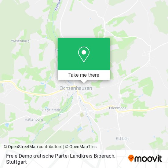 Карта Freie Demokratische Partei Landkreis Biberach