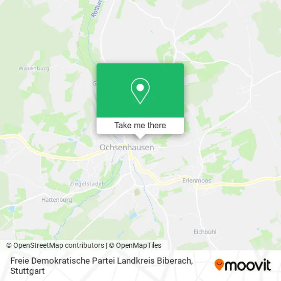 Карта Freie Demokratische Partei Landkreis Biberach