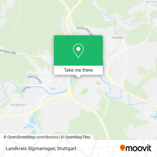 Карта Landkreis Sigmaringen