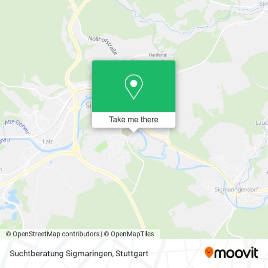 Suchtberatung Sigmaringen map