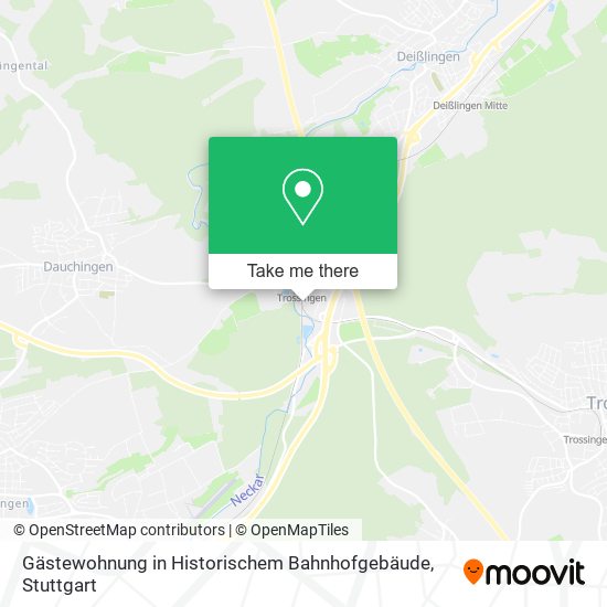 Gästewohnung in Historischem Bahnhofgebäude map